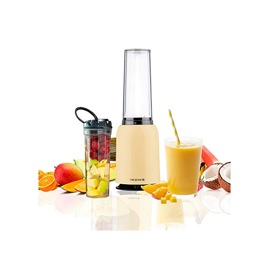 Social IKOHS Batidora de Vaso MOI - Batidora de Vaso Individual para Smoothies