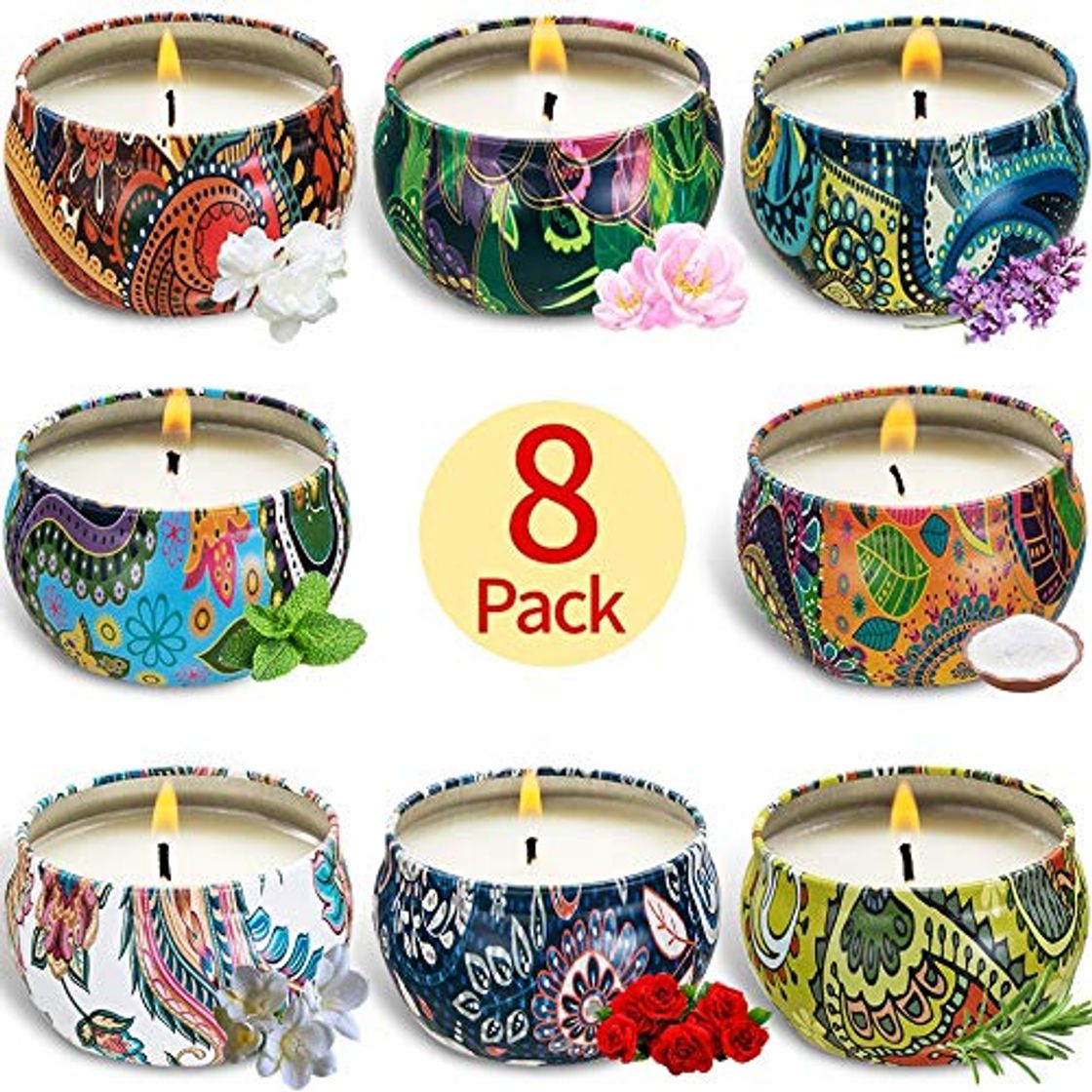 Social BEYAOBN Velas aromáticas para el hogar