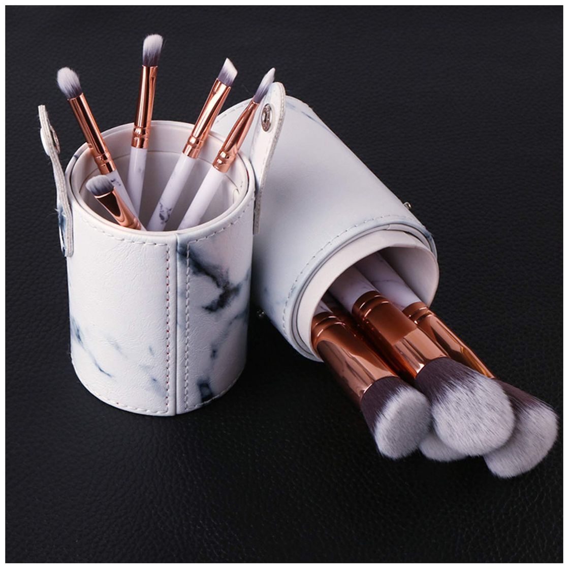 Social Set de brochas de maquillaje profesional Ruesious 10 piezas Pinceles de maquillaje