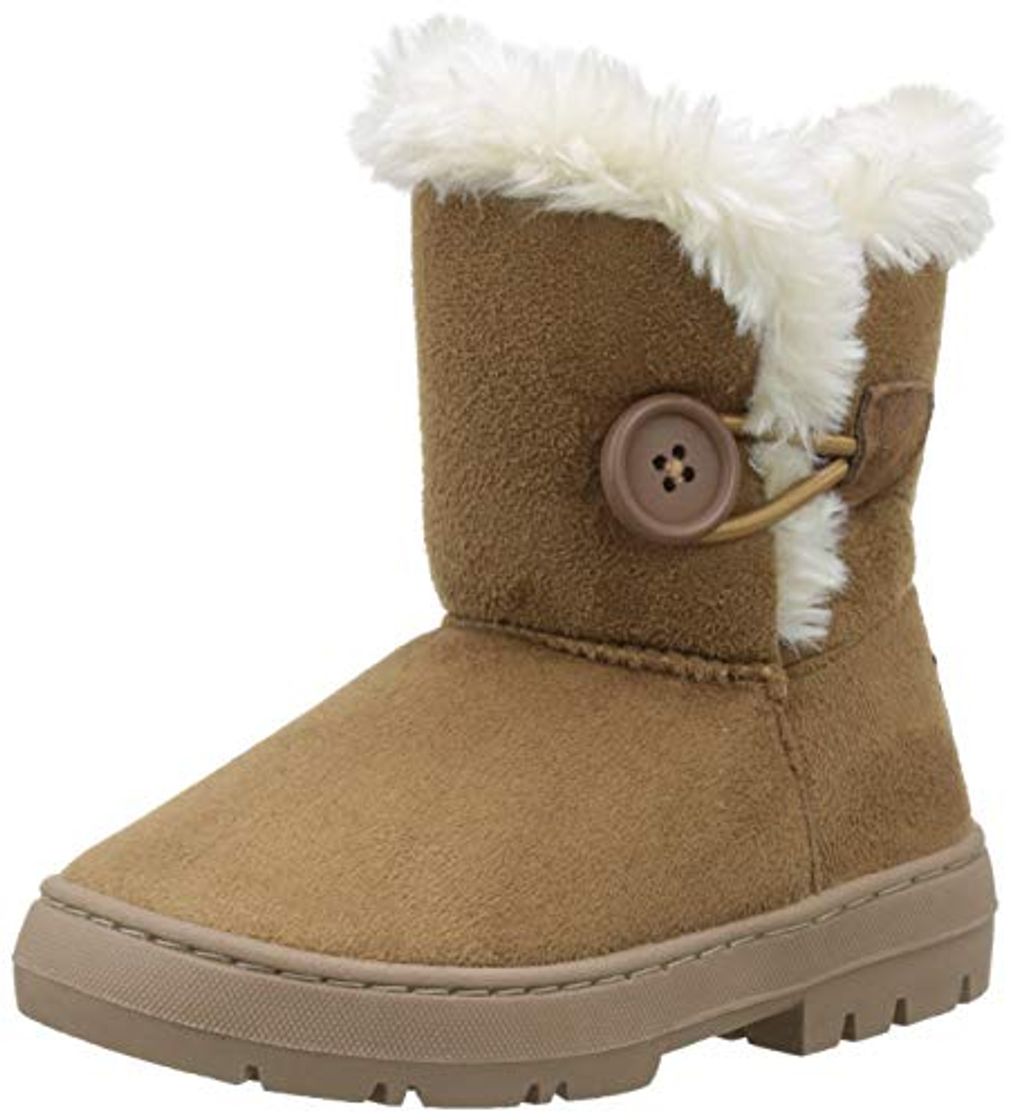 Producto Holly AEA0445 Niños Niñas Botón Invierno Forrada de Piel Nieve Lluvia Acogedor