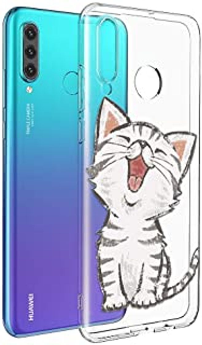 Product Caler Carcasa compatible con Samsung Galaxy A70 Funda transparente con dibujos TPU suave Bumper protector Case con motivo bonito en TPU silicona antigolpes 3D Vogue Ultra Chic