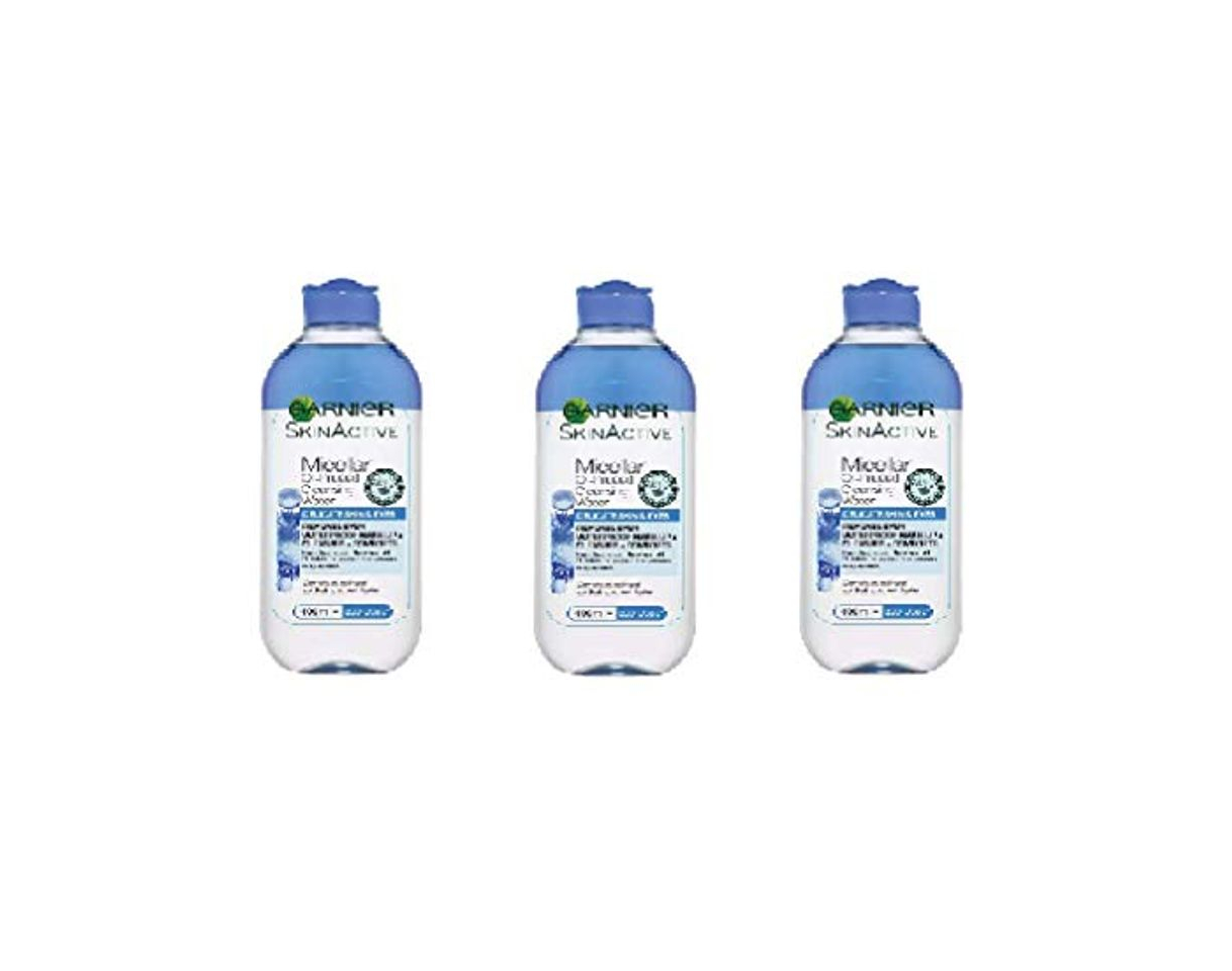 Productos Garnier Skin Active Micellar Agua de limpieza en aceite Delicado Piel y ojos 3 x 400 ml