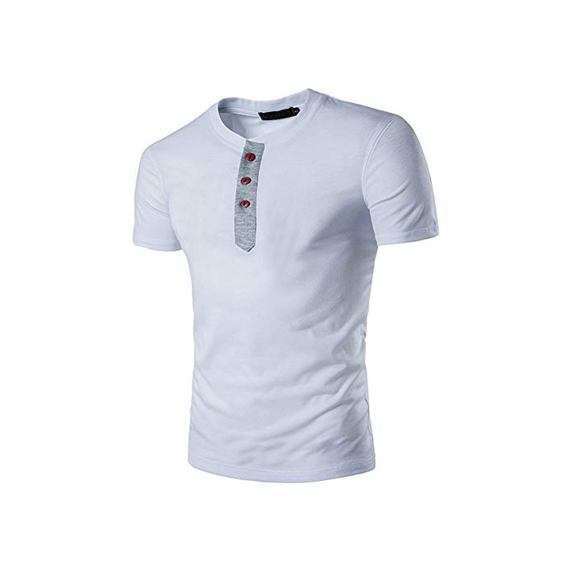 Fashion JURTEE Camiseta para Hombre Moda Solid Color Cuello Redondo Polos Manga Corta Remera