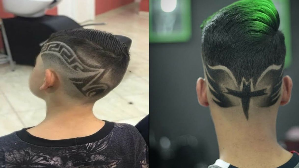 Moda Cabelo com desenhos