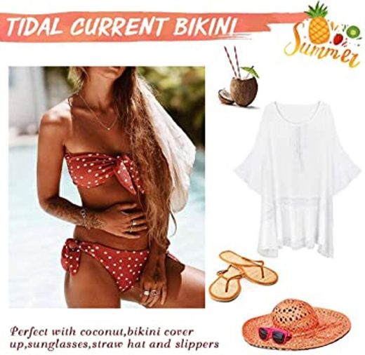 UMIPUBO Bikini Mujer Dos Piezas Ropa con Estampado de Lunares Push-Up Traje