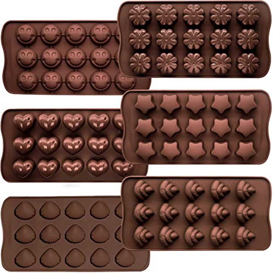 Product 6 moldes de chocolate CNYMANY