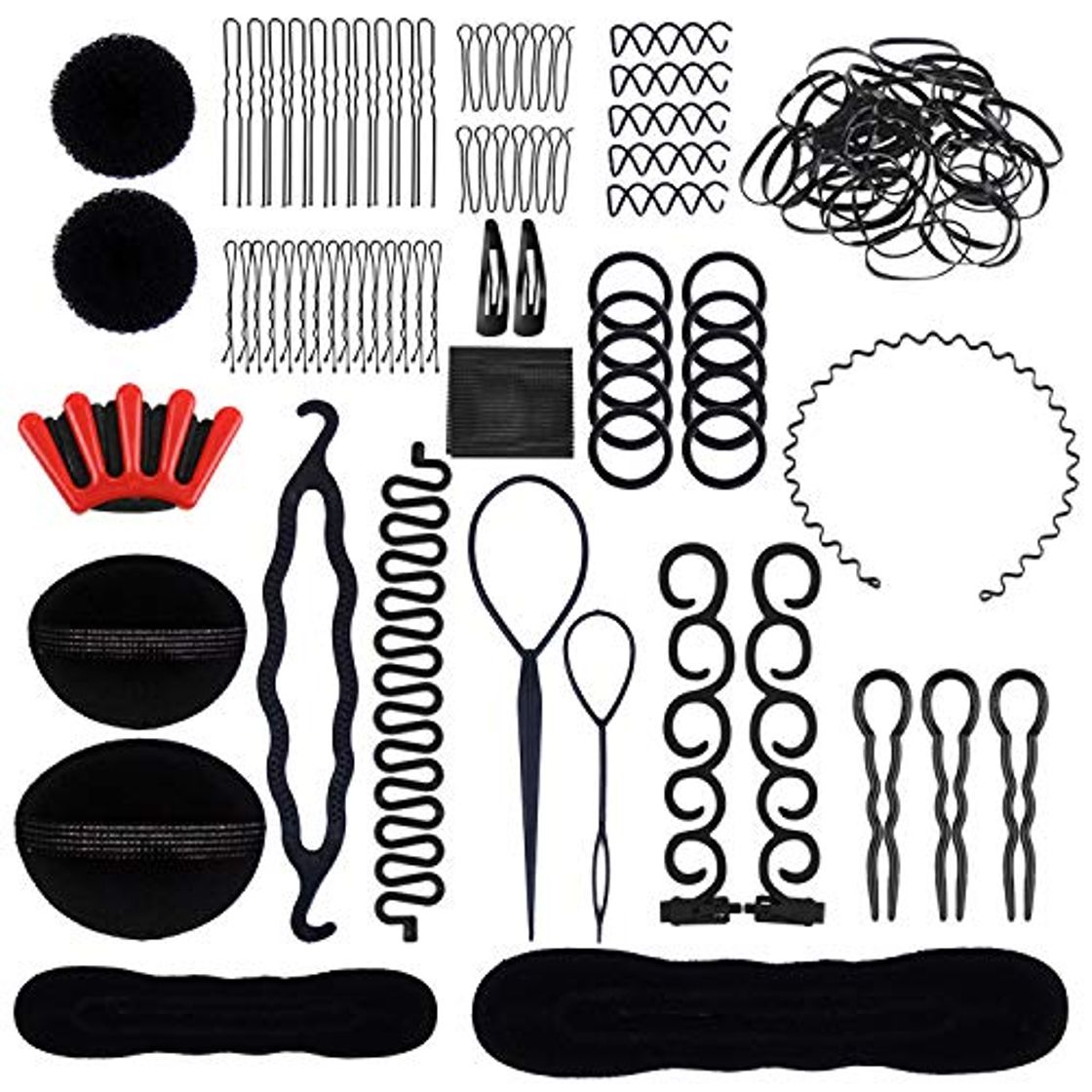 Product Lictin 24 pcs Accesorios de Peinado- Set de Diseño de Cabello