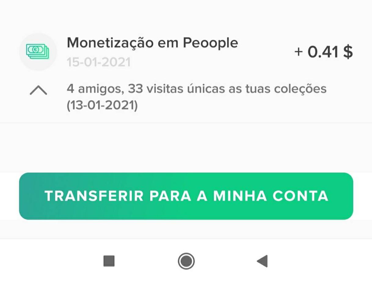 Moda Aplicativo de monetização peoople 