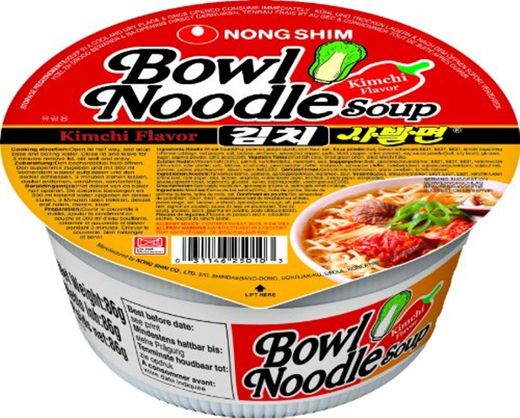 Nong Shim Instant Noodles Kimchi - Paquete de 12 x 86 gr