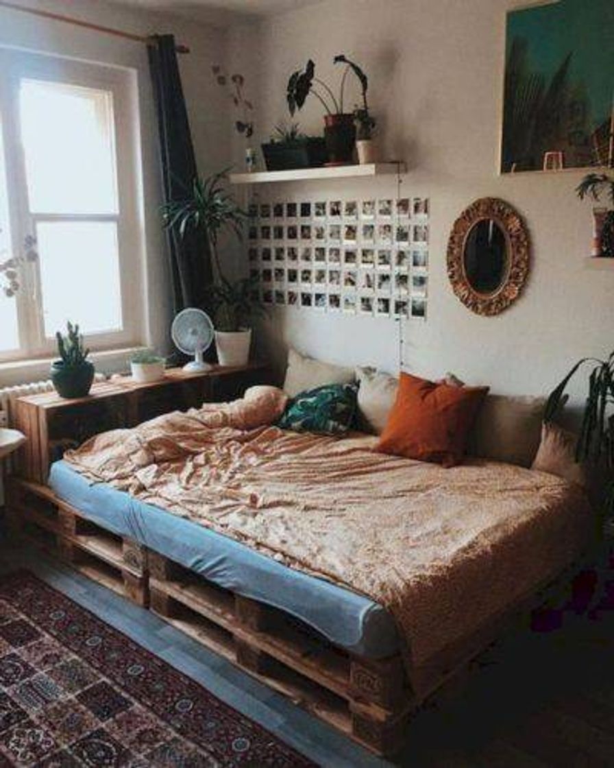 Moda Quarto com cama de palete