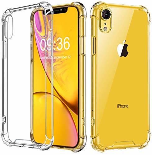 Babacom Funda para iPhone XR, Transparente Carcasa para iPhone XR Absorcion de