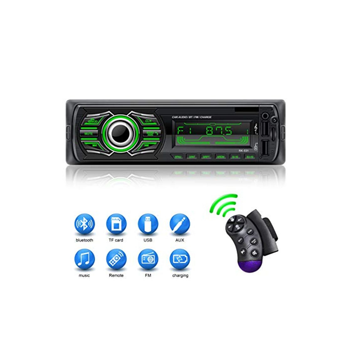 Products X-REAKO Radio Coche Autoradio Bluetooth Apoyo de Reproductor MP3 Llamadas Manos Libres