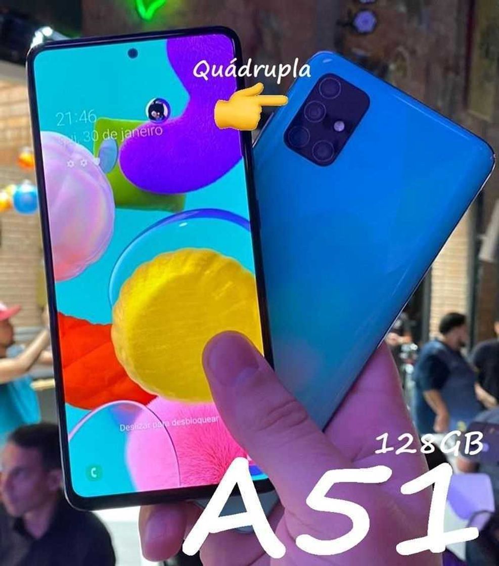 Moda Smartphone Samsung Galaxy A51 128GB Azul 4G - 4GB RAM 6,5 ...