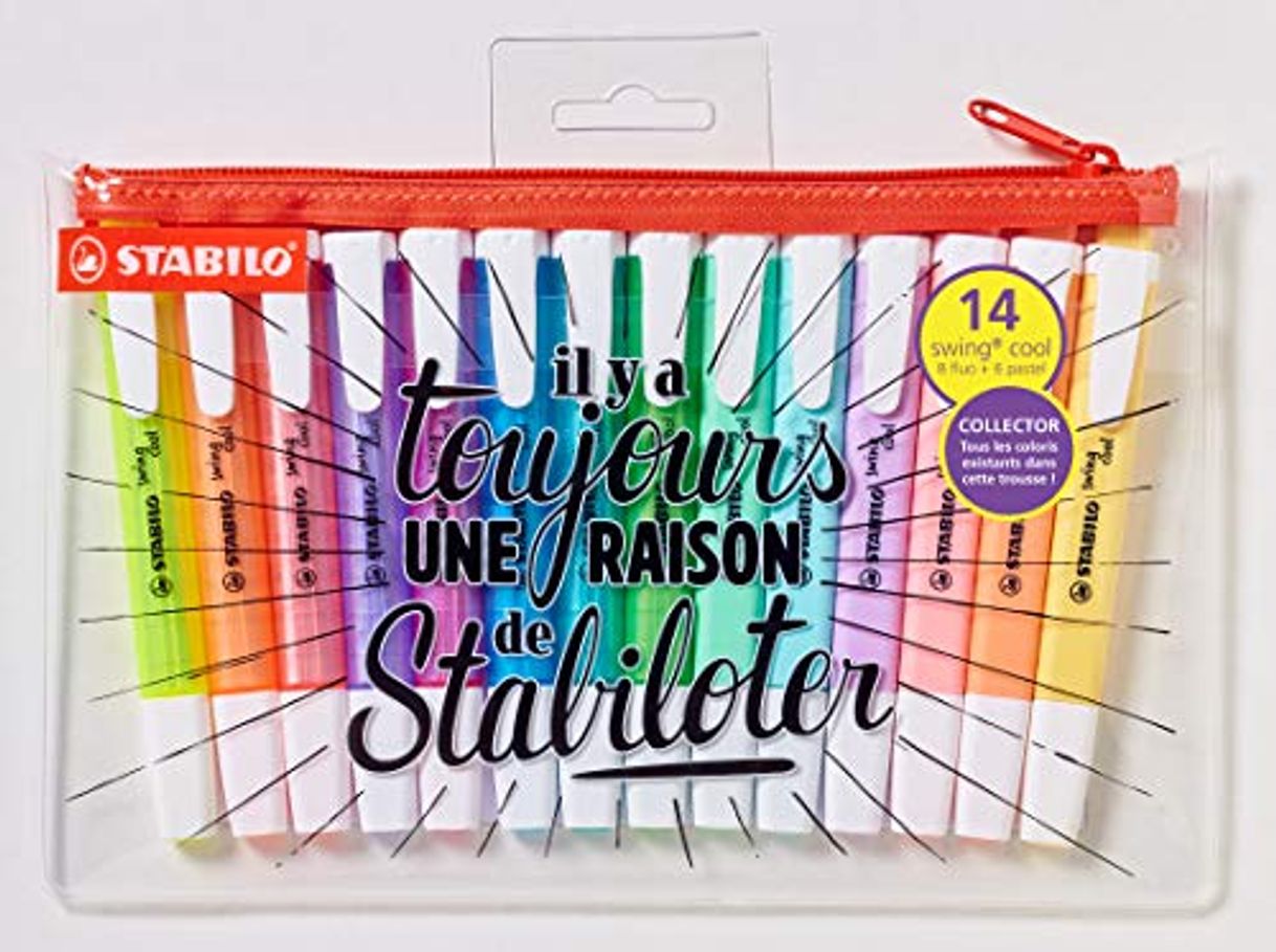 Social Stabilo Swing Cool - Estuche de 14 subrayadores