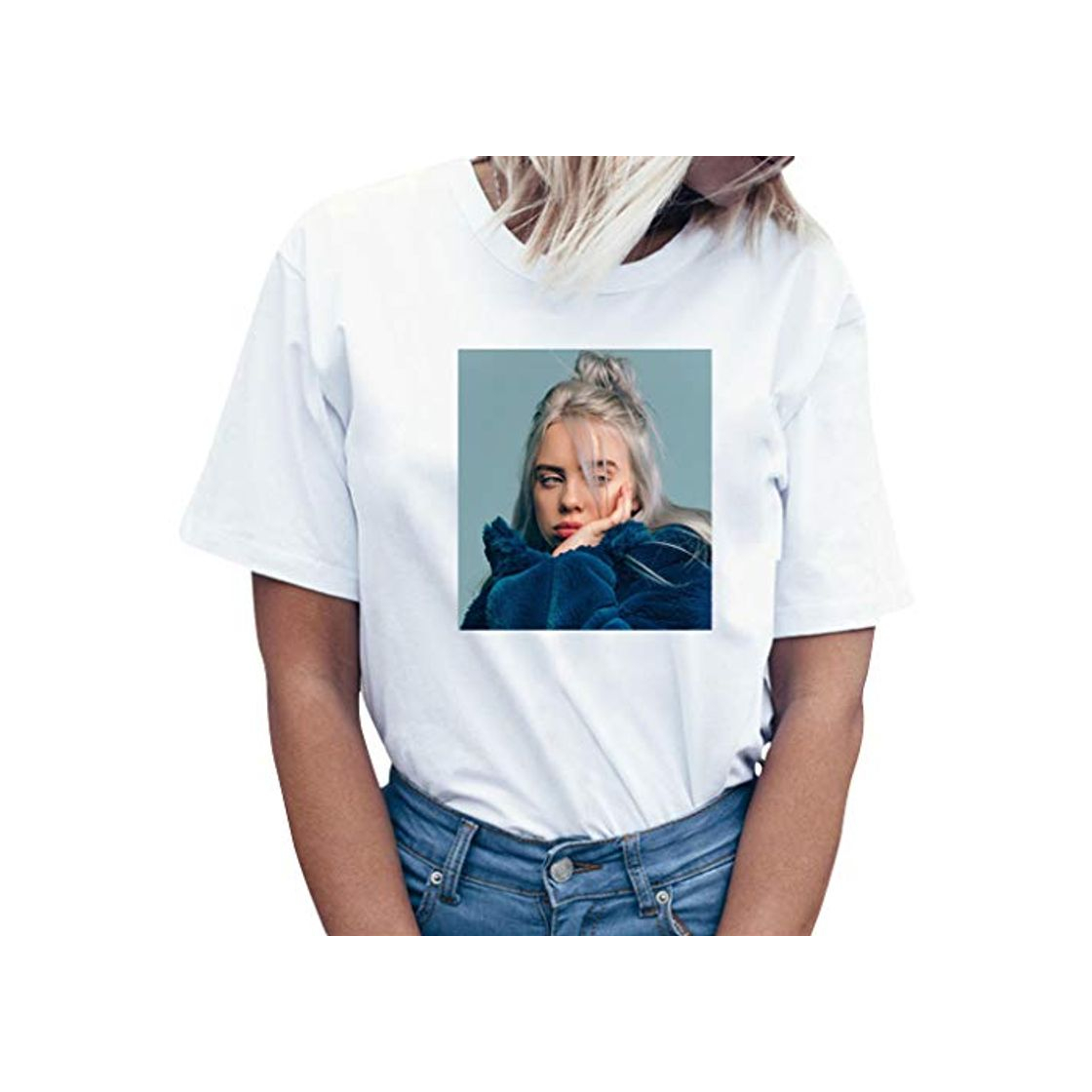 Fashion Camiseta Billie Eilish Niñas, Camiseta Billie Eilish Mujer Camiseta Billie Eilish Impresión