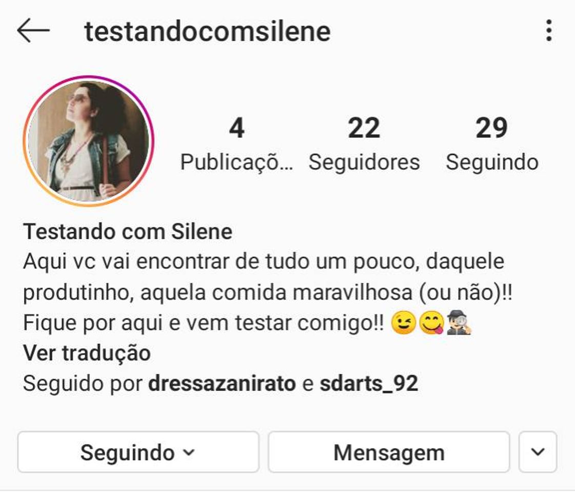 Moda Testando com Silene