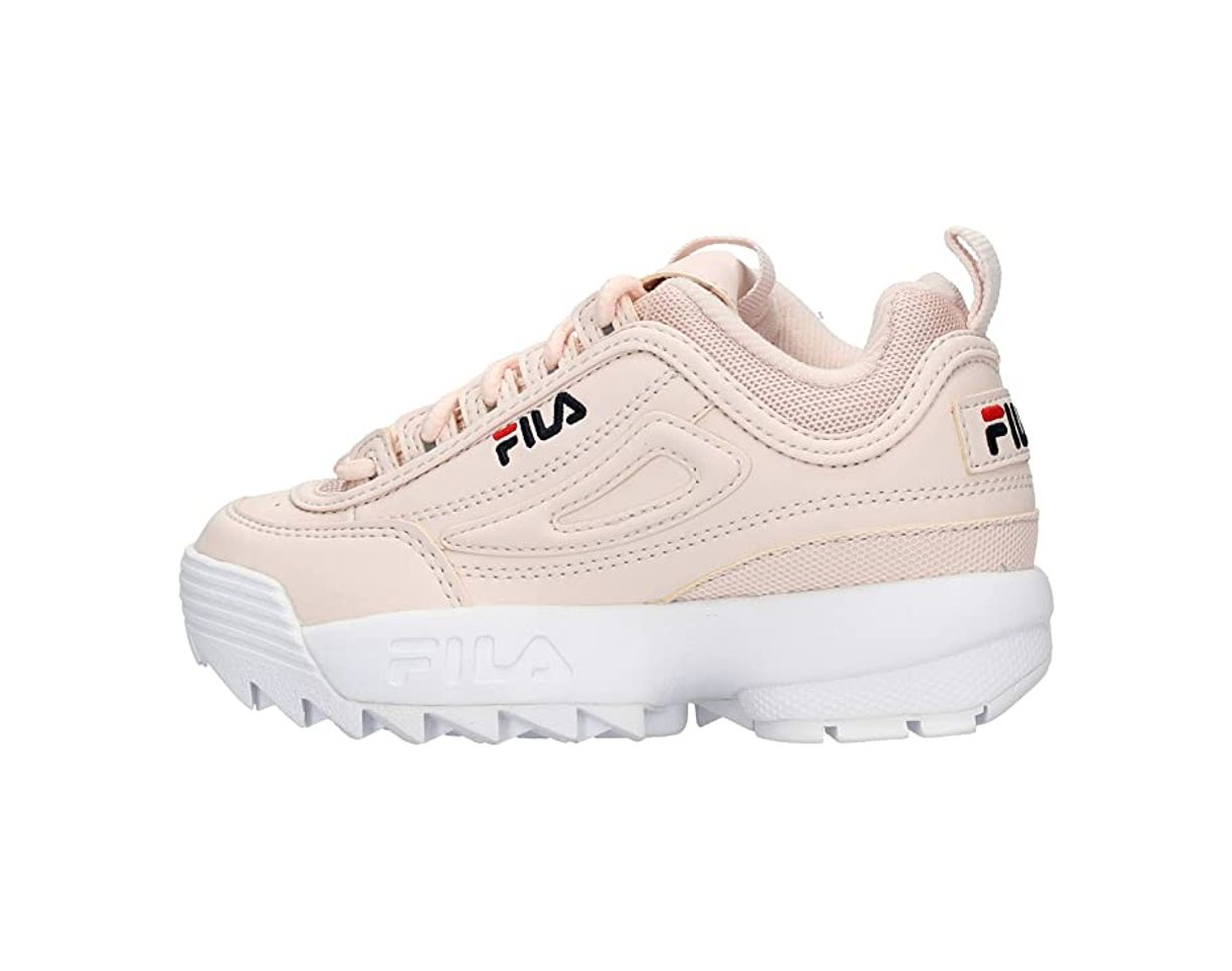 Moda FILA 1010567 Disruptor Kids Zapatillas DE Deporte Junior Unisex White 30