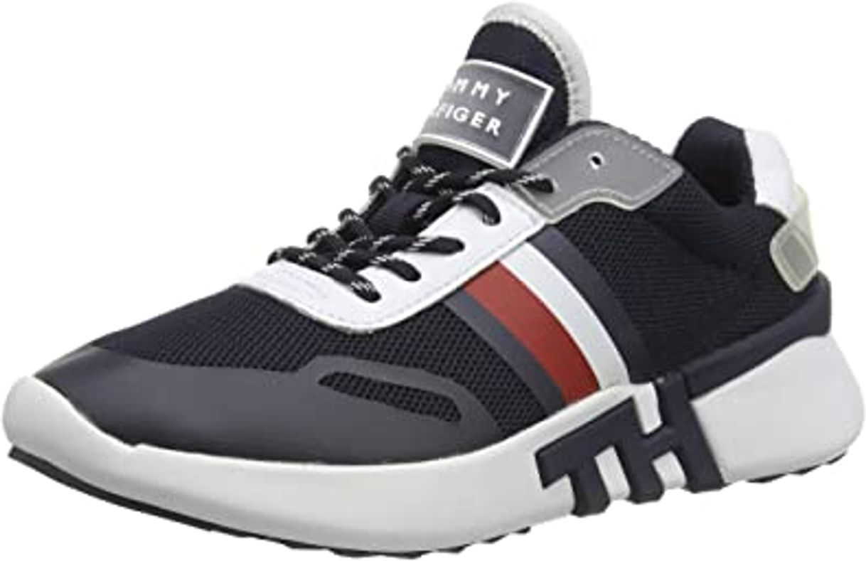 Moda Tommy Hilfiger Tommy Sporty Runner, Zapatillas para Mujer, Azul