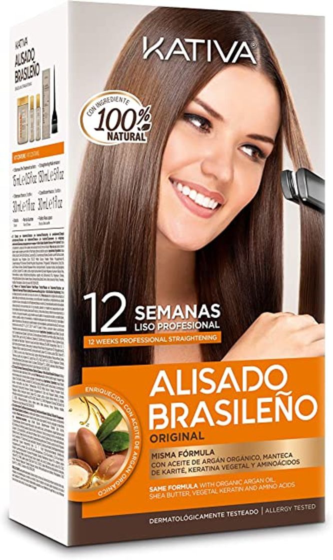 Belleza Kativa Keratina y Argán  - Kit de Alisado Brasileño 