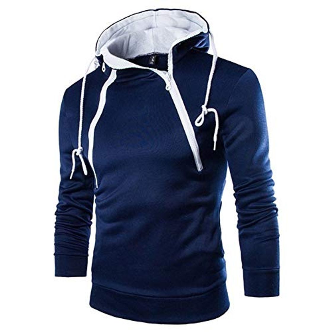 Moda Overdose Sudadera con Capucha De Manga Larga para Hombre con Cuello Redondo Sudadera con Capucha De PoliéSter con Capucha Negra Top CáLido con Capucha De OtoñO Nueva