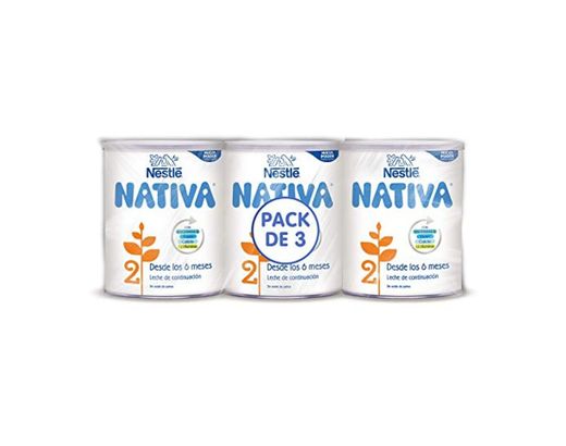 Nestlé NATIVA 2- Leche de continuación en polvo- Fórmula para bebés- A