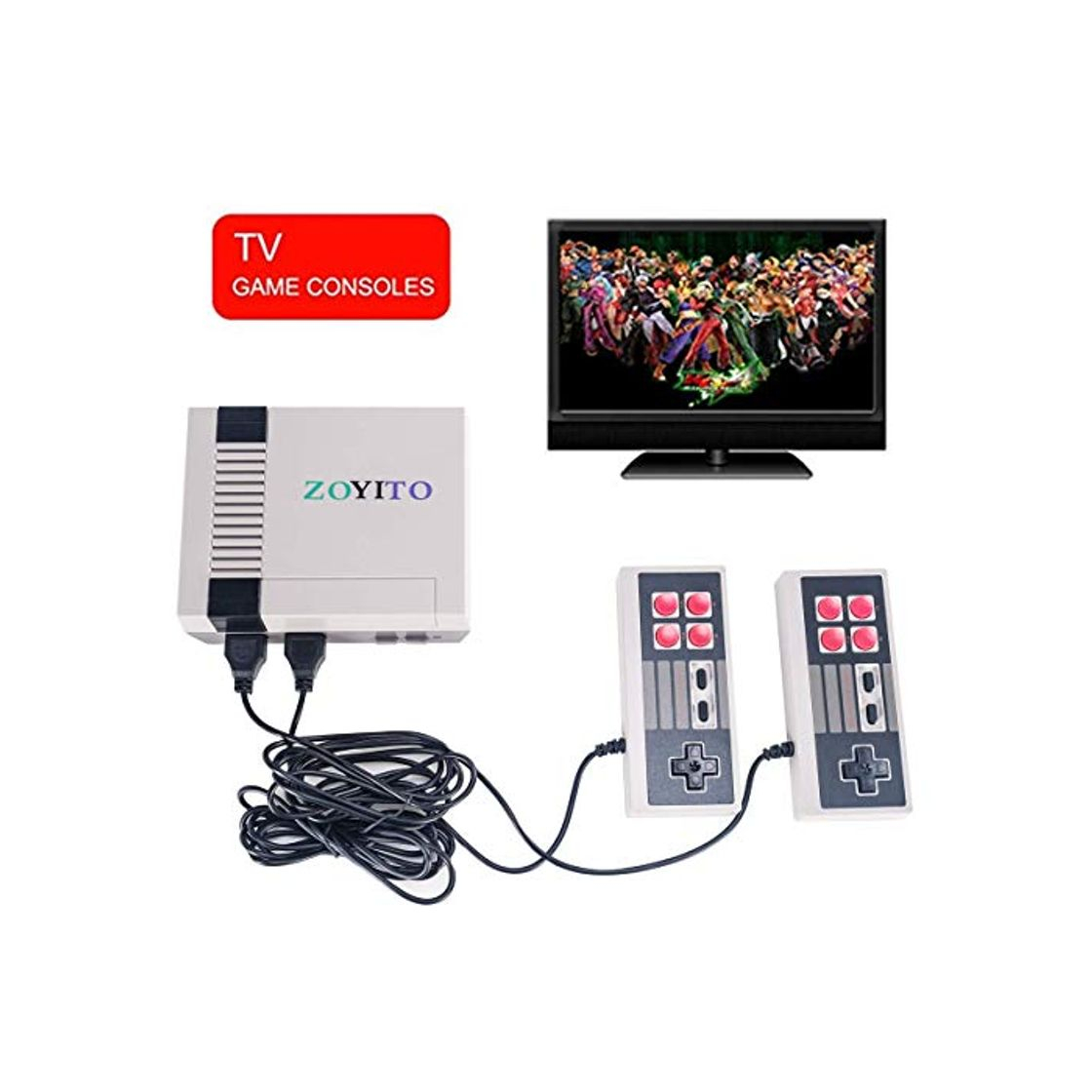 Social Clásico juego Consola Retro Mini versión 620 Classic Games Retro Classic blanco