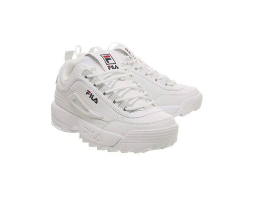 Fila Disruptor II Letter Zapatos Sneakers para Mujer White🤍