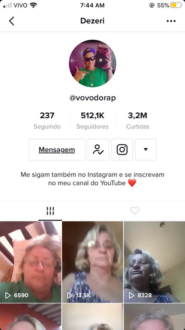 Social Canais de ticktock 
