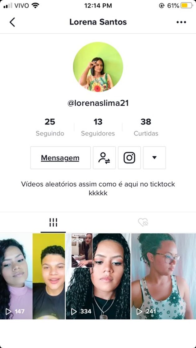 Social Canais de ticktock 