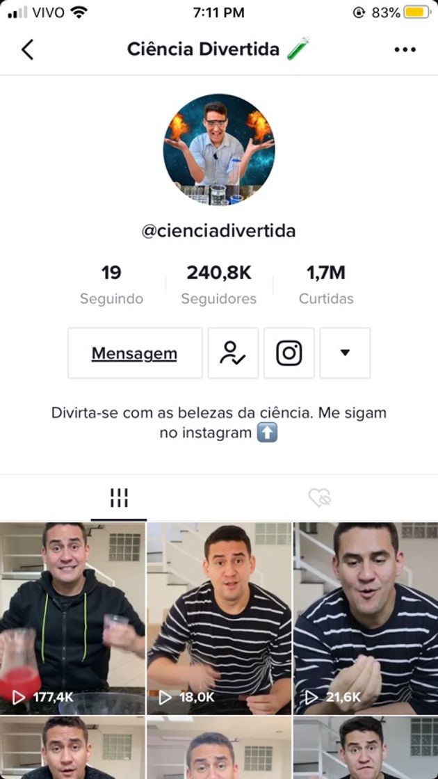 Social Contas de ticktock 