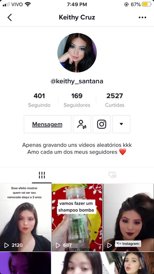 Social Canais de ticktock 