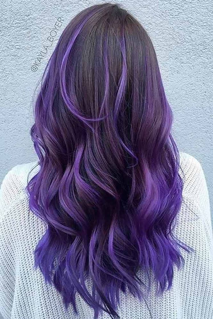 Moda Cabelo roxo 😍💜