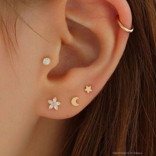 Piercing na orelha 😍