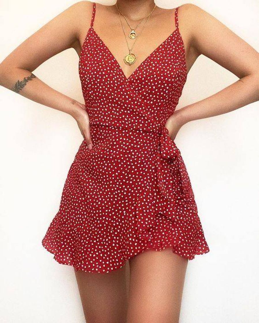 Moda Vestido vermelho 😍