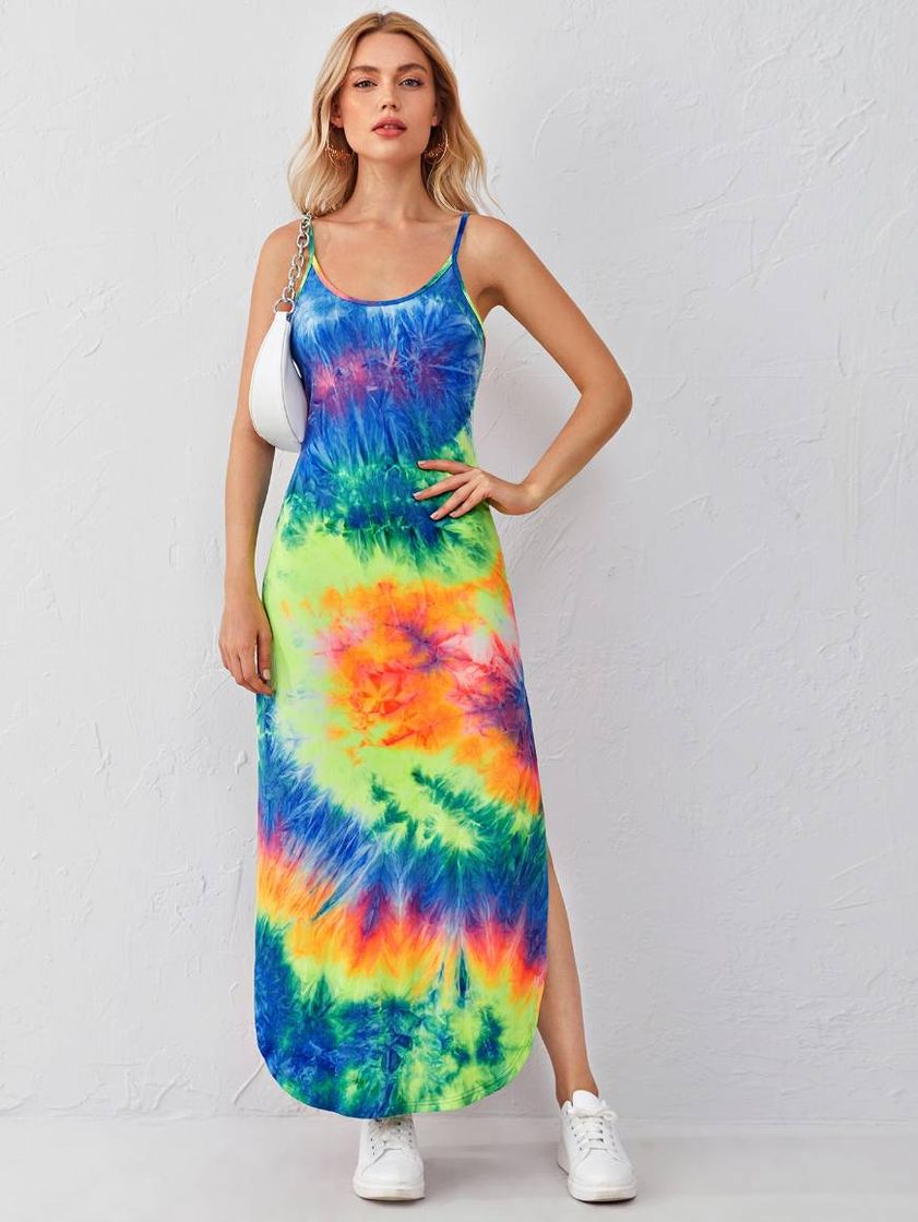 Fashion Tie dye multicolorido ocasional 