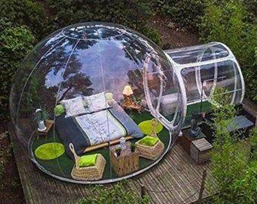 Casa bolha para jardim