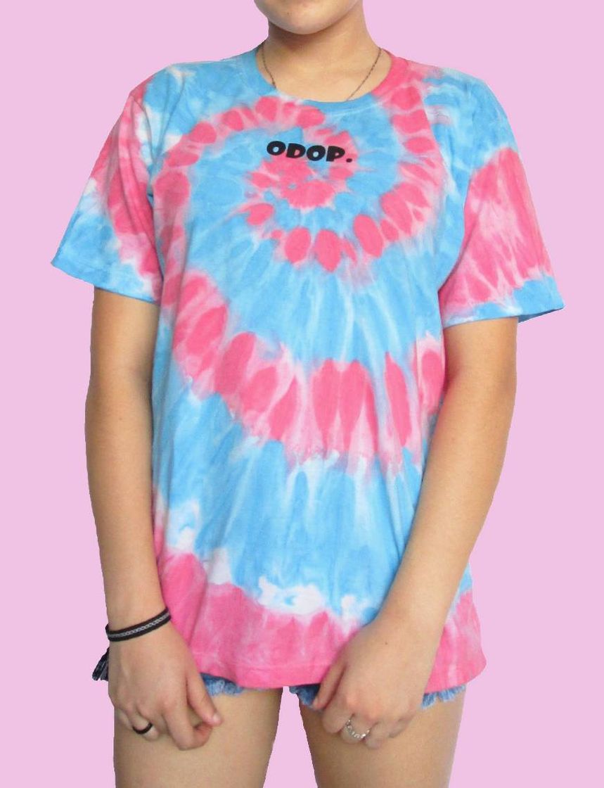 Social Tie dye na camisa (espiral)