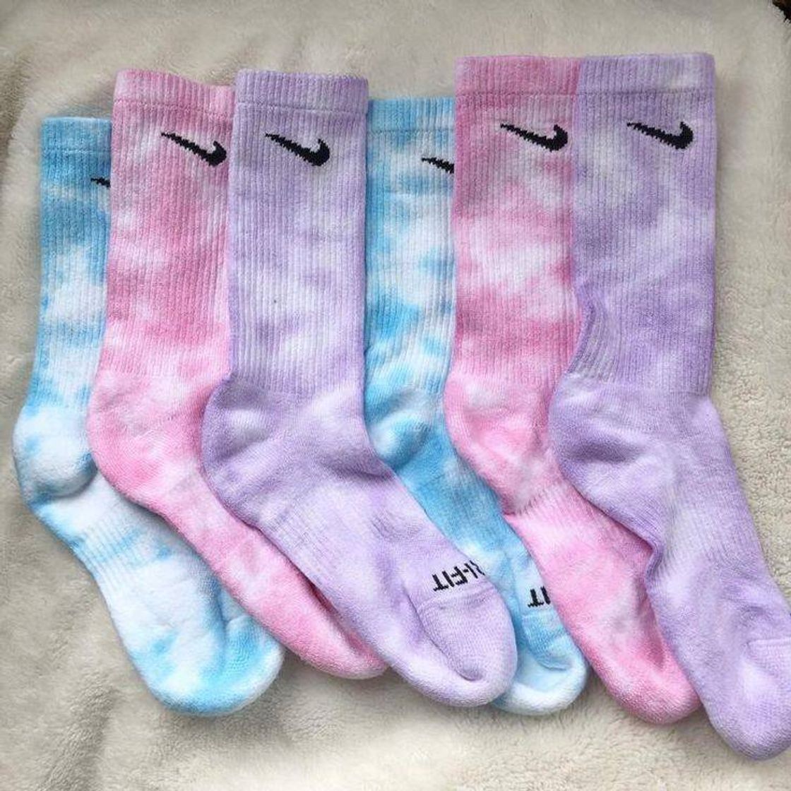 Social Tie dye na meia