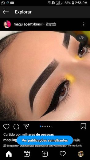 Delineado perfeito com a amarelo ☀️😻