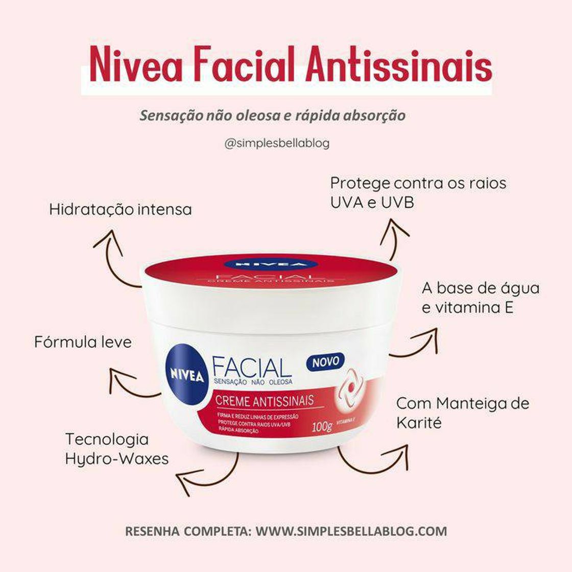 Moda Creme Nivea ANTISSINAIS