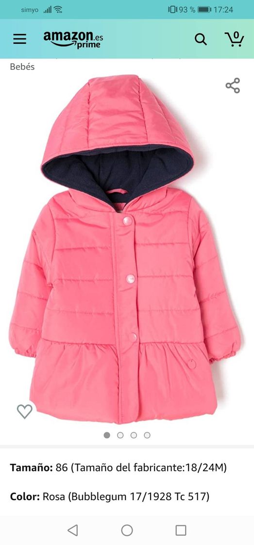 Moda Chaqueta niña zippy solo 18