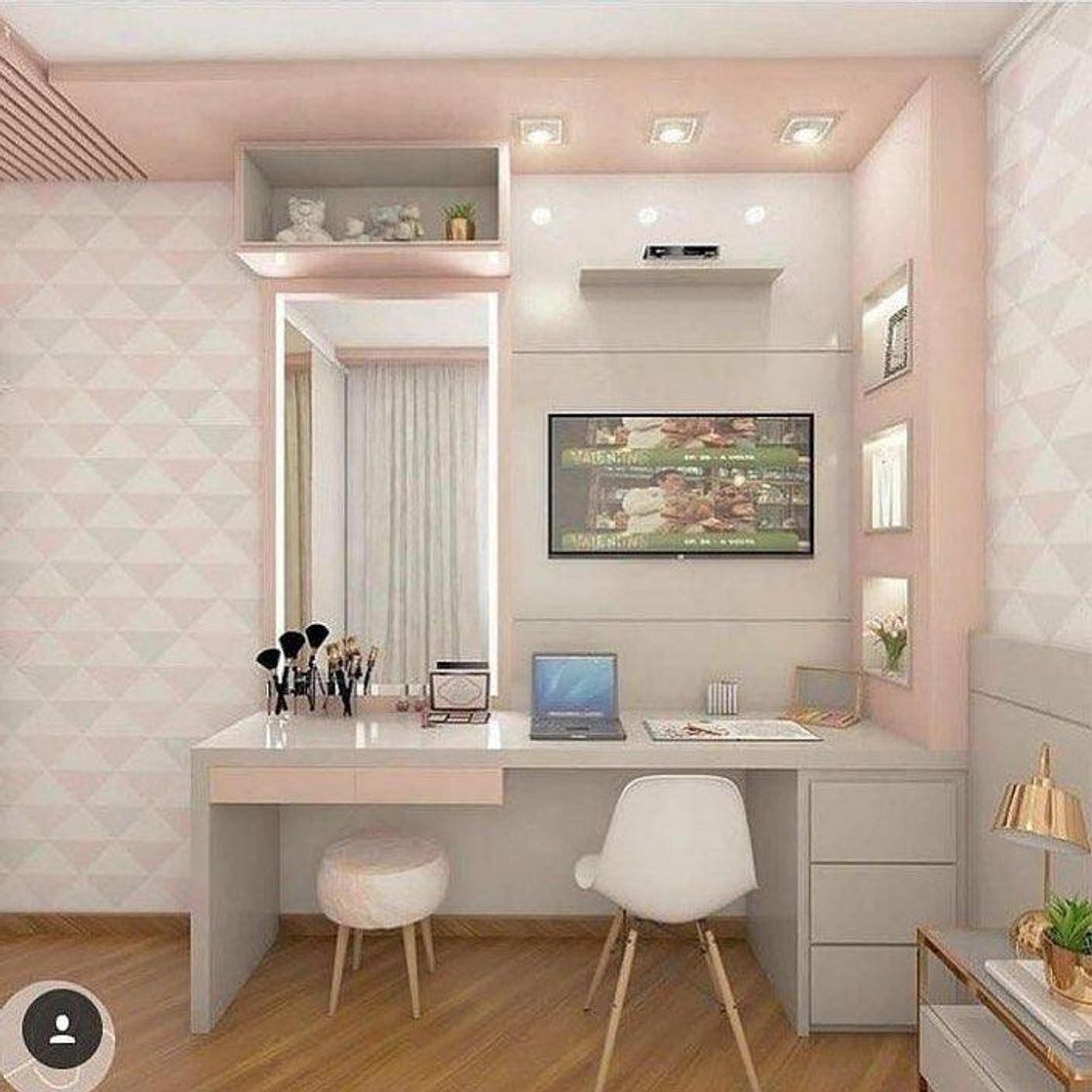 Fashion Quarto com detalhes Rosa 