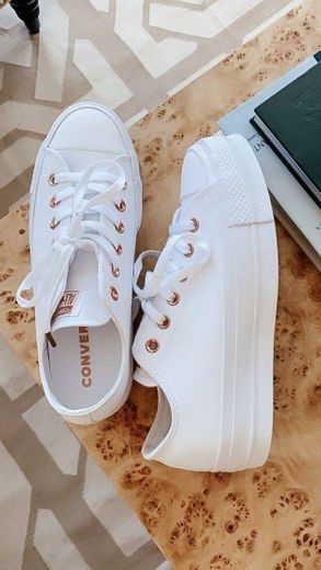 Converse plataforma branco