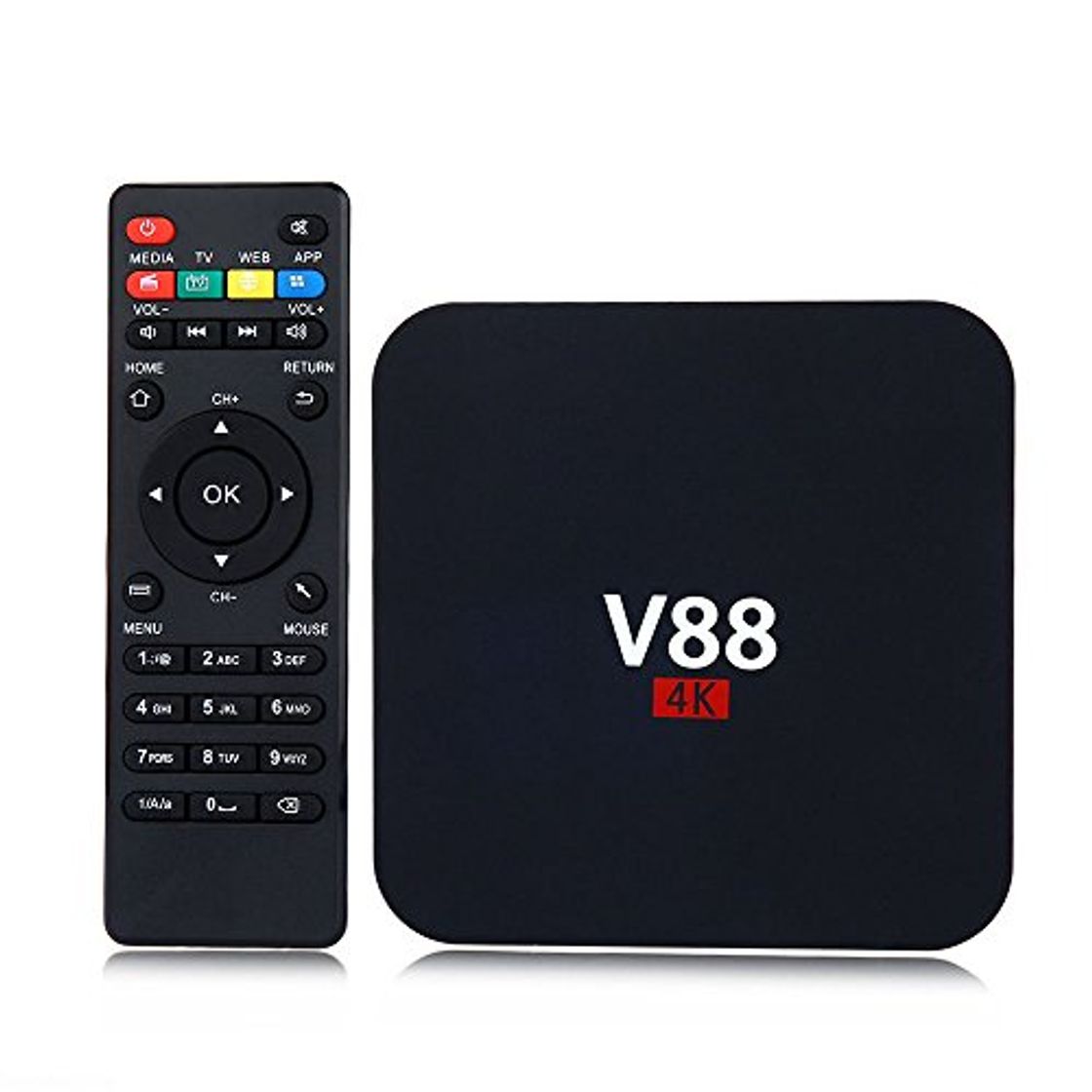 Product LEEBA Android 6.0 TV Top Box Set, Quad-Core V88 WiFi Smart TV