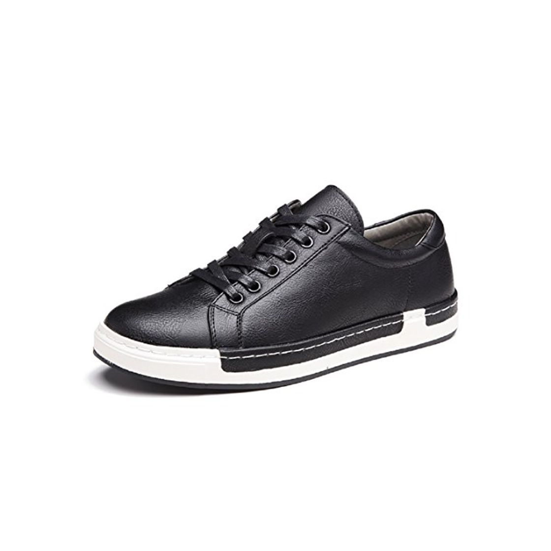 Product Zapatos de Cordones para Hombre Conducción Zapatillas Cuero Casual Shoes Attività Commerciale Sneakers Negro 43