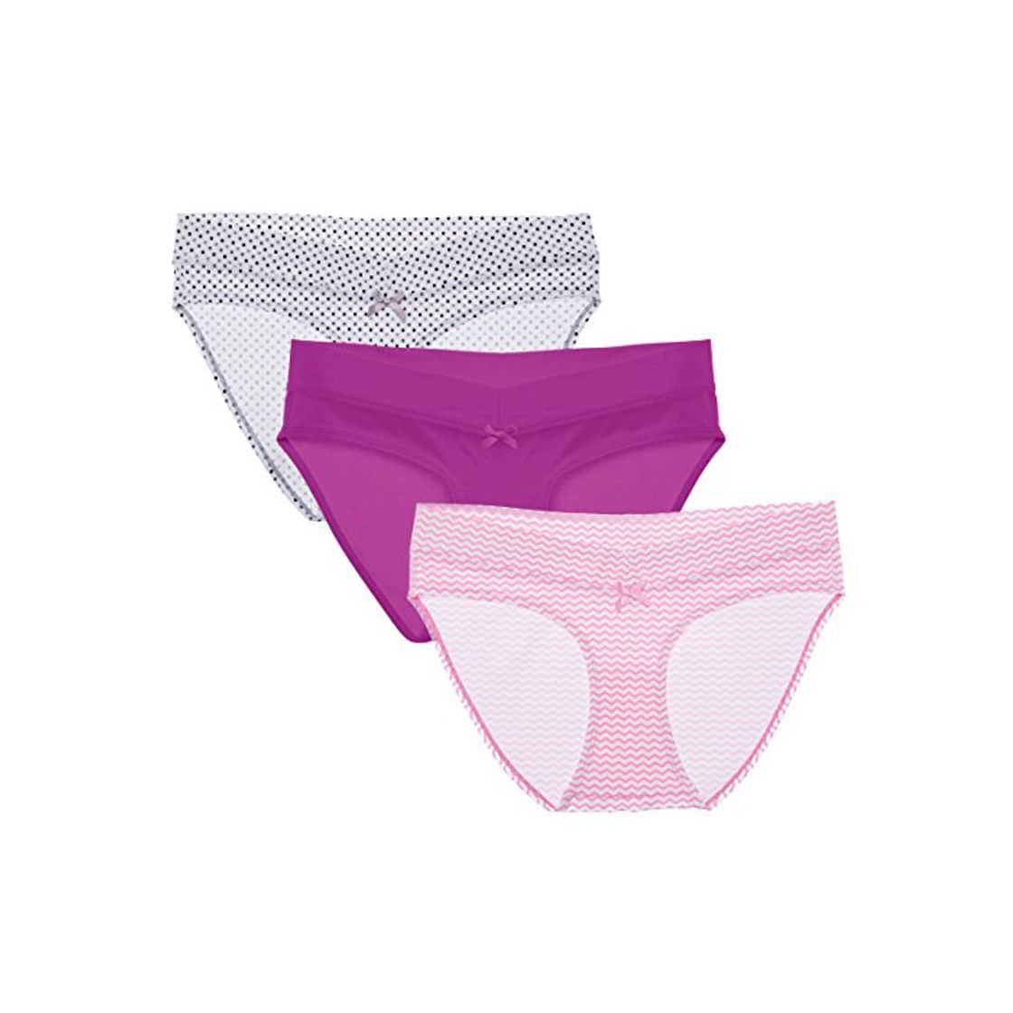 Moda Intimate Portal Mujer Algodón Braguitas Ropa Interior Premamá de Tiro Bajo Rosa