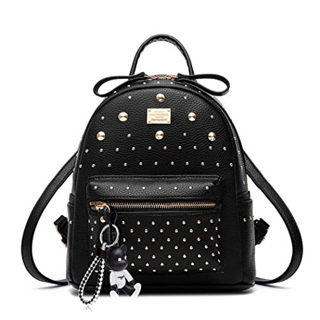 Fashion DEERWORD Para mujer Bolsos mochila Bolsos bandolera Carteras de mano Mochila escolar Bolsa para portátil Cuero Fekete