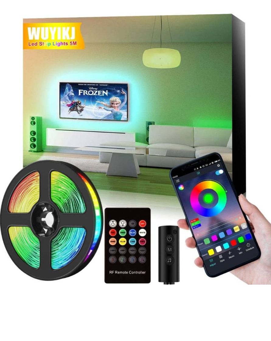 Product Tira led que funciona con musica sonidos y app de móvil