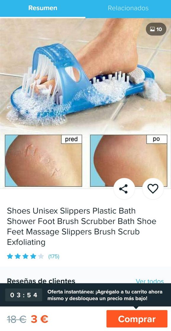 Social Cepillo pies ducha..