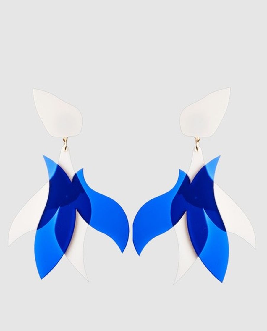 Moda Pendientes Papiroga Voynich de plexiglás azul · Papiroga · El Corte